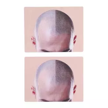 2 шт. Силиконовая кожа для микропигментации кожи головы для мужчин, татуировка кожи головы для истончения волос