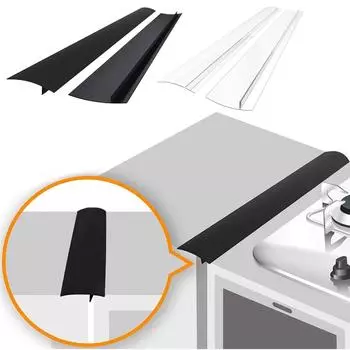 2 шт. силиконовая крышка для бокового шва, пробка для кухонной плиты, крышки для бокового шва чёрный
