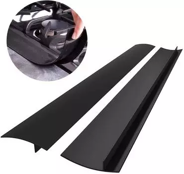 2 шт. силиконовая крышка для бокового шва, пробка для кухонной плиты, крышки для бокового шва чёрный