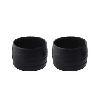 2 шт. силиконовая лента для руля велосипеда заглушка фиксированные кольца ремень для руля велосипеда лента фиксирующие силиконовые кольца нескользящий рукав чёрный