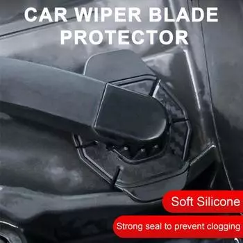 2 шт., силиконовая накладка для рычага стеклоочистителя, универсальный грузовик, внедорожник, защита для отверстия в рычаге стеклоочистителя, защита от пыли, автомобильные внешние аксессуары 2pcs чёрный