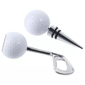 2 шт. силиконовая открывалка для бутылок для гольфа серебряные пробки для вина пробка для бутылки вина для гольфа любителей гольфа A