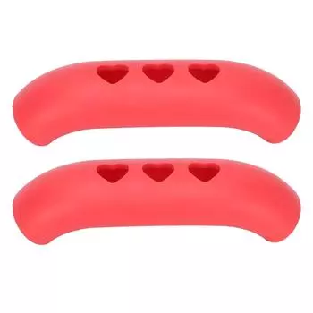 2 шт. силиконовая ручка для кастрюли, термостойкая термостойкая защита от ожогов, изолированная крышка держателя горячей ручки красный