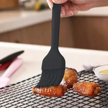 2 шт. силиконовая щетка термостойкая кулинарная щетка с длинной ручкой Набор кондитерских кистей для наметки для гриля-барбекю красный