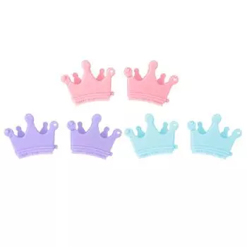 2 шт. силиконовая щеточка для разделения ногтей для маникюра педикюра инструмент для дизайна ногтей мягкая форма короны многоразовый Nai Purple