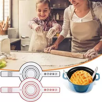 2 шт. силиконовая стропа для хлеба для голландской духовки, антипригарный многоразовый коврик для выпечки с длинными ремнями, термостойкий держатель для кастрюли разноцветный