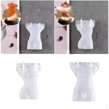2 шт., силиконовая свеча, литье из смолы, домашняя мужская фигурка из мыла, изготовление скульптуры, инструменты, формы