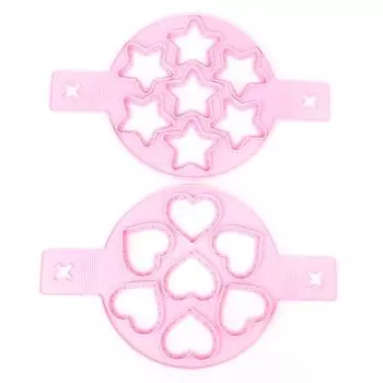 2 шт. силиконовое кольцо для яиц, блинница, антипригарное покрытие, яйцеварка, сковорода, переворачивающаяся форма, DIY кухонные принадлежности