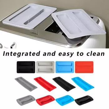 2 шт. силиконовые чехлы для тостеров, крышка машины для хлеба, моющаяся крышка, чехлы для кухонной техники для пыли на 2 ломтика тостера A серый