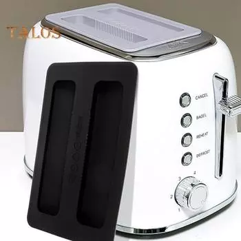 2 шт. силиконовые чехлы для тостеров. Крышка машины для хлеба. Моющаяся крышка. Чехлы для кухонной техники для тостеров на 2 ломтика. Защита от пыли. Простота в обращении. A чёрный