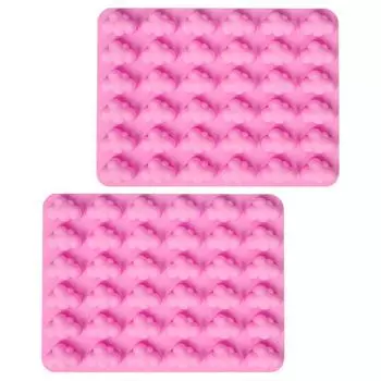 2 шт. Силиконовые формы для конфет, силиконовые формы для шоколада в виде облака, антипригарные формы для выпечки конфет, помадки, шоколада, формочки для печенья розовый