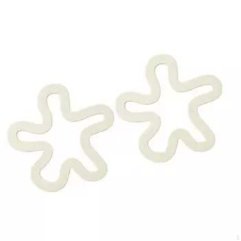 2 шт. силиконовые коврики, подставки для чашек, термостойкая подкладка, универсальный стол 2pcs White