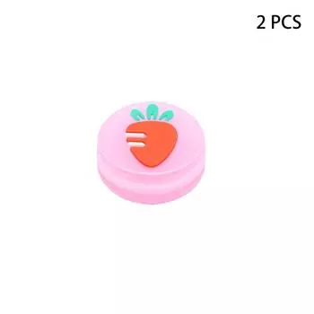 2 шт. Силиконовые накладки на кнопки джойстика Ручка Силиконовая накладка Желейный цвет Светящаяся накладка