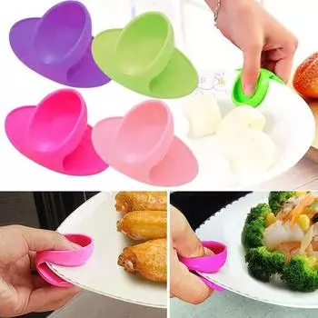 2 шт. силиконовые перчатки для духовки, теплоизоляционные перчатки для приготовления пищи в микроволновой печи, нескользящие захваты, держатели для кастрюль, кухонный инструмент для выпечки Pink-2pcs