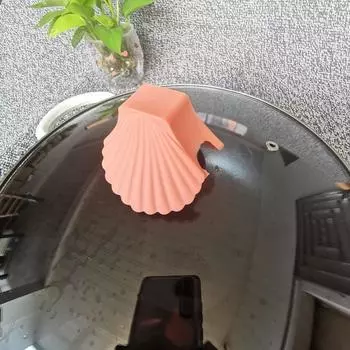 2 шт. силиконовые перчатки против ожогов в форме ракушки термостойкая нескользящая ручка многофункциональная ручка для микроволновой печи ручка для кастрюли рукавица держатель для крышки кухонные гаджеты синий