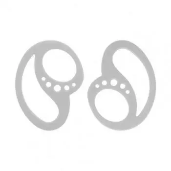 2 шт. Силиконовые силиконовые накладки для наушников Предотвращают выпадение Keepods Keeps Йога белый