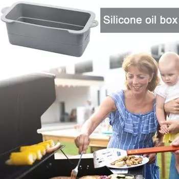 2 шт. силиконовые вкладыши для жироуловителей для гриля Blackstone, многоразовые вкладыши для поддонов, термостойкие жироуловители для гриля, сковорода для легкой очистки чёрный