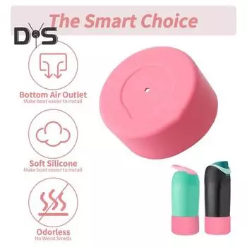 2 шт. силиконовый чехол для бутылки Owala 16 унций защитный чехол для детской бутылки для воды Owala прочное нескользящее дно совместимо со стильным чехлом 14 унций темно-синий