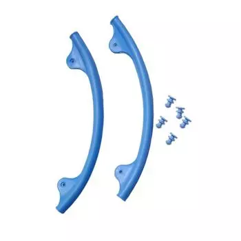 2 шт. Силиконовый чехол для защиты ракетки, амортизирующие рукава для защиты от царапин небесно-голубой