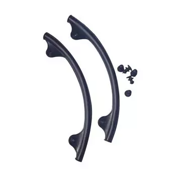 2 шт. Силиконовый чехол для защиты ракетки, амортизирующие рукава для защиты от царапин чёрный