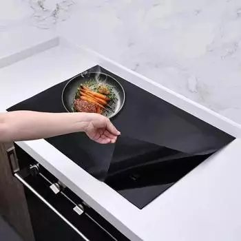 2 шт. силиконовый протектор для индукционной варочной панели, термостойкий коврик-прихватка, электрическая плита, стеклянная верхняя крышка, прямоугольные квадратные круглые коврики для индукционной варочной панели