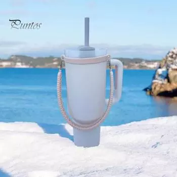 2 шт. силиконовый слинг для бутылки с водой, ручка для переноски, долговечный регулируемый противоскользящий держатель для бутылки с водой светло-фиолетовый