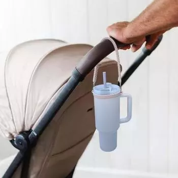 2 шт. силиконовый слинг для бутылки с водой, ручка для переноски, долговечный регулируемый противоскользящий держатель для бутылки с водой светло-фиолетовый