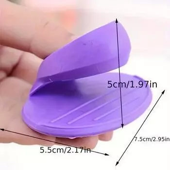 2 шт. силиконовый зажим для руки силиконовый термостойкий палец идеально подходит для кухни перчатки против ожогов и щипцы для микроволновой печи кухонные принадлежности фиолетовый