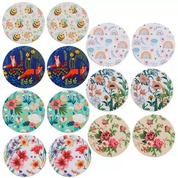 2 шт. Симпатичные лисы, пчелы, цветы, подставки для автомобилей, стаканы для воды, противоскользящие, прочные, универсальные подставки, аксессуары для салона автомобиля