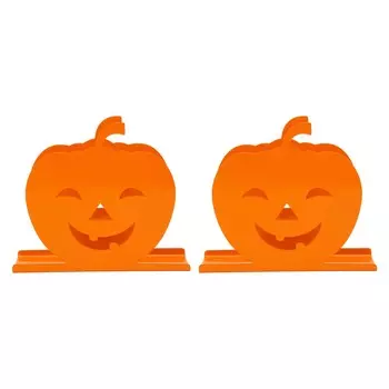 2 шт. Симпатичный держатель для салфеток в виде тыквы, железный держатель для бумажных салфеток, полый декоративный диспенсер для салфеток