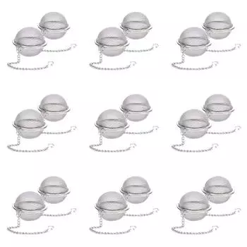 2 шт. ситечка для заваривания чая из нержавеющей стали с шариками для заваривания листьев 2,3 дюйма