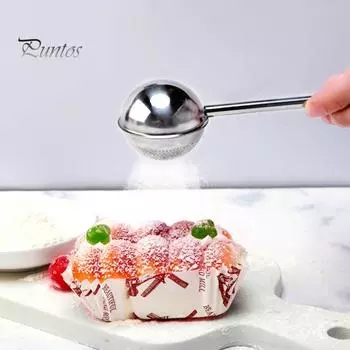 2 шт. ситечко для заваривания чая из нержавеющей стали с мелкой сеткой для листового чая, легкоочищаемое ситечко для заваривания чая, принадлежности для выпечки, сахарная мука, посыпка A