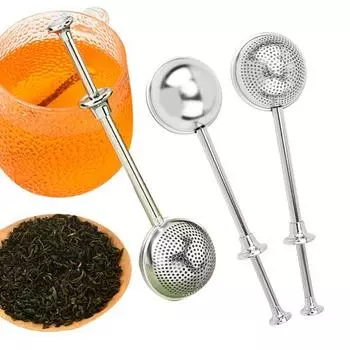 2 шт. ситечко для заваривания чая из нержавеющей стали, многоразовый мелкоячеистый шарик, интервальный диффузор, ситечко для выпечки 2pcs