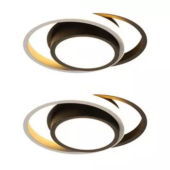 2 шт. скандинавская светодиодная люстра, потолочная лампа 21 Вт, белый свет и теплый свет, внутреннее освещение