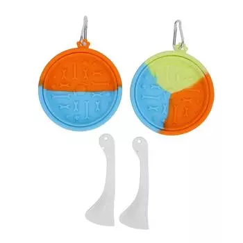 2 шт. складная миска для собак многоцелевая пищевая интегрированная конструкция легкоочищаемая портативная кошачья собачья еда