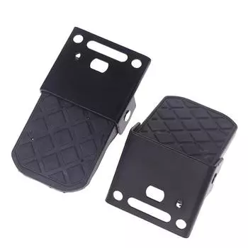 2 шт. Складная ступенька для кузова грузовика Противоскользящая Для прицепа для лодки Бампер Пикап Задняя дверь Лестница Кемперы Аксессуары для экстерьера автодома чёрный