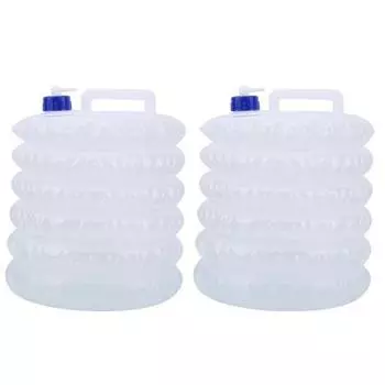 2 шт. складное ведро для воды на открытом воздухе, портативная пластиковая бутылка для воды для кемпинга, походов