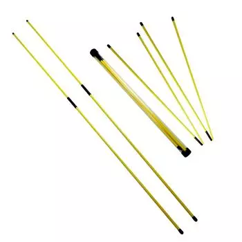 2 шт. складные джойстики для гольфа, индикатор для гольфа, аксессуары для обучения гольфу жёлтый