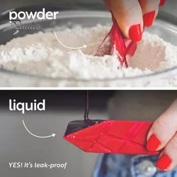 2 шт. складные мерные ложки Polygons 3-в-1 инновационная плоская мерная ложка для кофе кухонный гаджет посуда для жидких ингредиентов зелёный