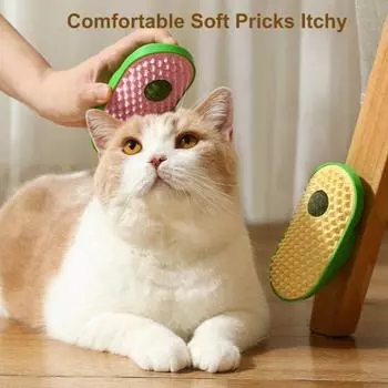 2 шт., скребки для лица кошки, настенный грумер для кошек, шарики из кошачьей мяты, щетка для лица кошки, скребки в форме горошины для домашних кошек розовый