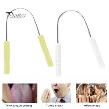 2 шт. скребок для языка из нержавеющей стали U-образный очиститель для покрытия языка для детей и взрослых, портативный скребок для удаления неприятного запаха изо рта розы красного