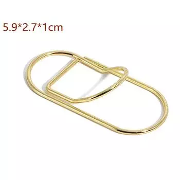 2 шт. скрепки для бумаги металлический держатель для ручек зажим школьные закладки фото памятка зажим для билетов канцелярские принадлежности офис школьные принадлежности 2.8*6.0*1.4cm золотой