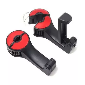 2 шт. скрытый автомобильный замок крюк многофункциональный кронштейн для мобильного телефона универсальный поворот на 360 градусов синий