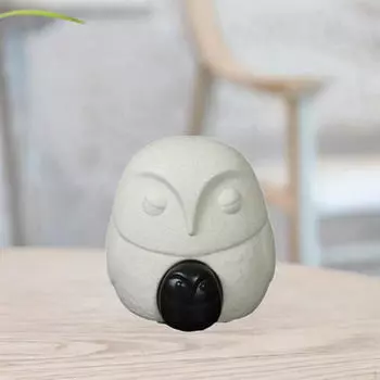 2 шт. Скульптура Совы Керамическая Статуэтка Простая Скандинавская Настольная Украшение Статуэтка для Офиса 10.8cmx10.5cm