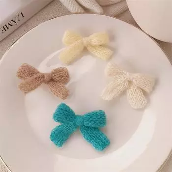 2 шт., сладкие, милые, красочные, осенне-зимние, заколки-банты, модные, допаминовые, боковые зажимы для женщин и девочек, кавайные аксессуары для волос, подарки A2