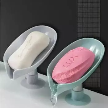 2 шт. сливной держатель для мыла в форме листа, мыльница, поднос на присоске, сушилка для душа, контейнер для губки, кухонные аксессуары для ванной комнаты