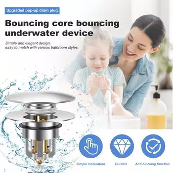 2 шт. сливной фильтр для раковины в ванной комнате, выдвижной фиксатор из нержавеющей стали, антизасоряющий улавливатель волос для душа, кухни