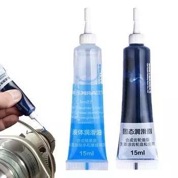 2 шт. Смазка для рыболовной катушки Масло и смазка для обслуживания катушки Металлическая звездочка Подшипник Смазка Рыболовные принадлежности CHINA