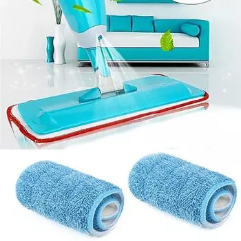 2 шт. сменная моющаяся швабра из микрофибры, бытовая швабра для очистки головы синий