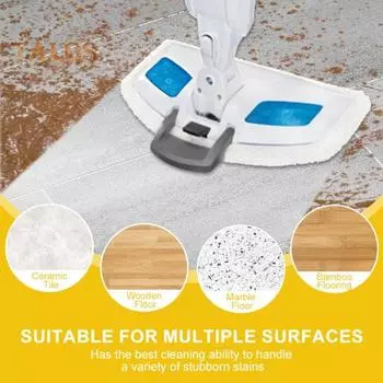 2 шт. сменная накладка для паровой швабры для серии Bissell 5938, водопоглощающая многоразовая моющаяся насадка для пароочистителя, чистящая салфетка из микрофибры, запасные части Sets